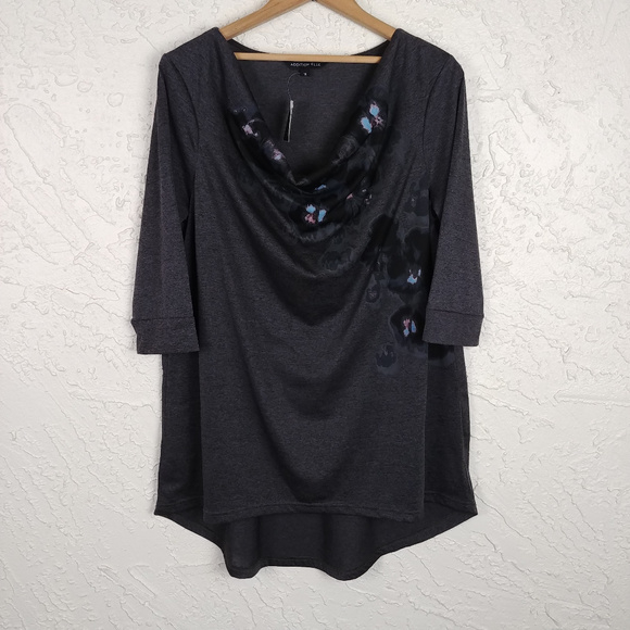 Addition Elle Tops - Addition Elle Womens 1X Drape Neck Top